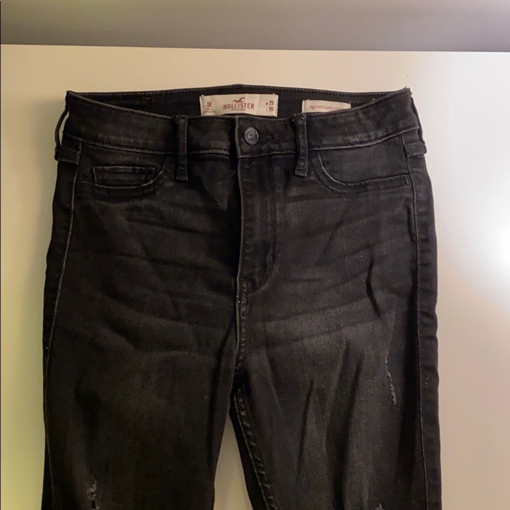 Hollister Black Ripped Skinny Jeans